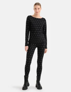 Strass Top Zwart