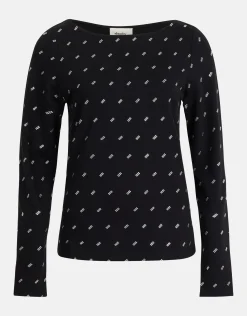 Strass Top Zwart