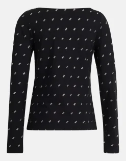 Strass Top Zwart