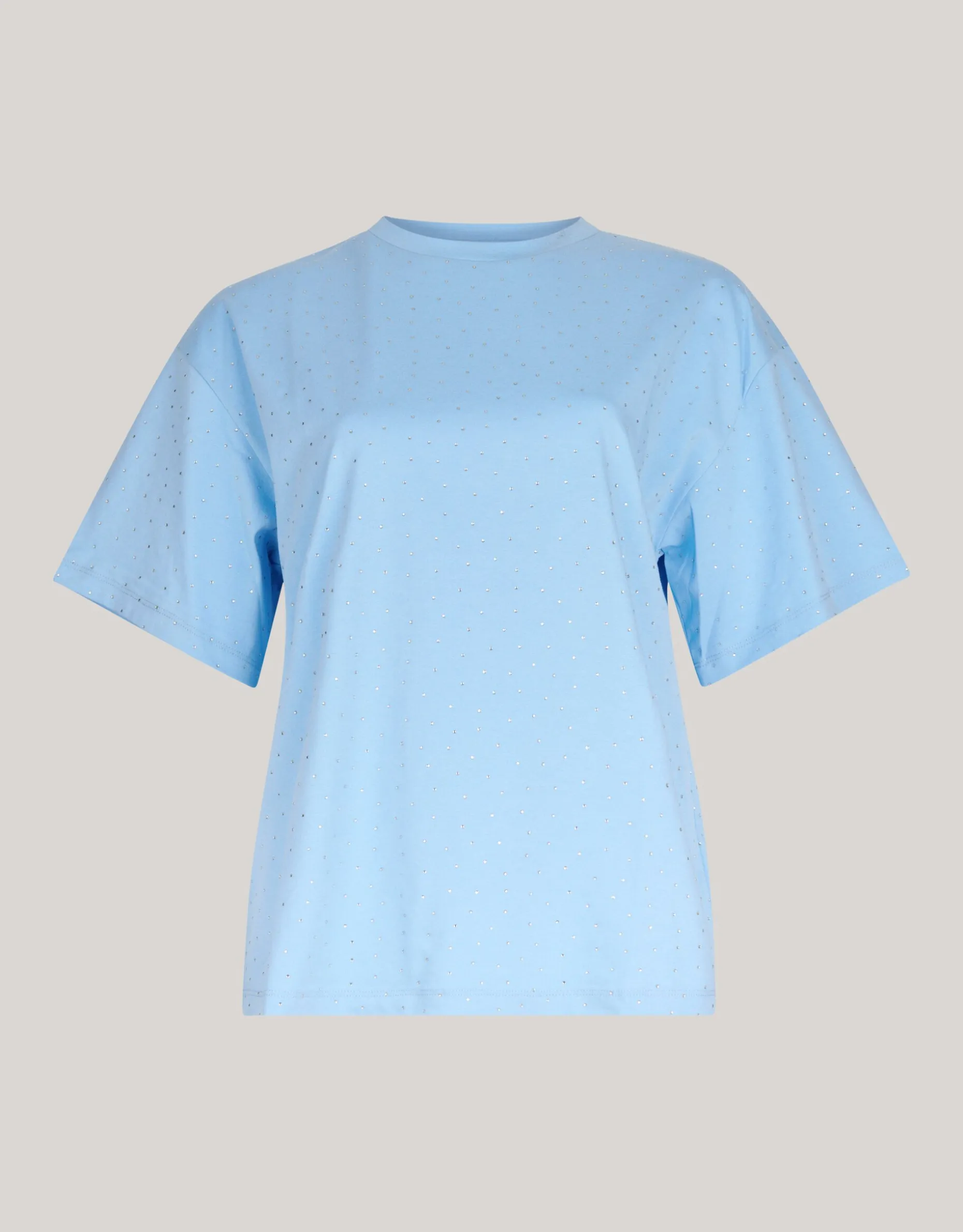 Strass T-shirt Lichtblauw