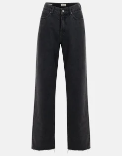 Strass Wide Leg Jeans Zwart