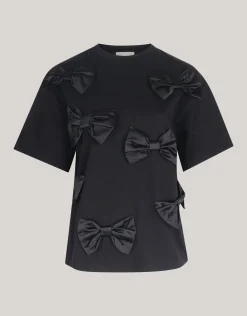 Strik T-shirt Zwart