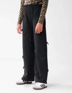 Strik Wide Leg Broek Zwart