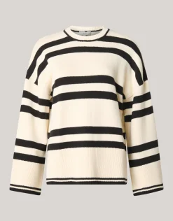 Stripe Trui Gebrokenwit