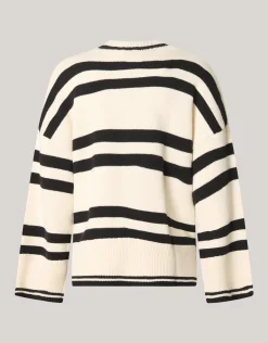 Stripe Trui Gebrokenwit