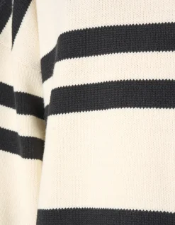 Stripe Trui Gebrokenwit