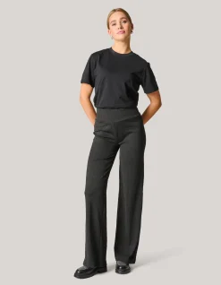 Structure Swirl Broek Zwart