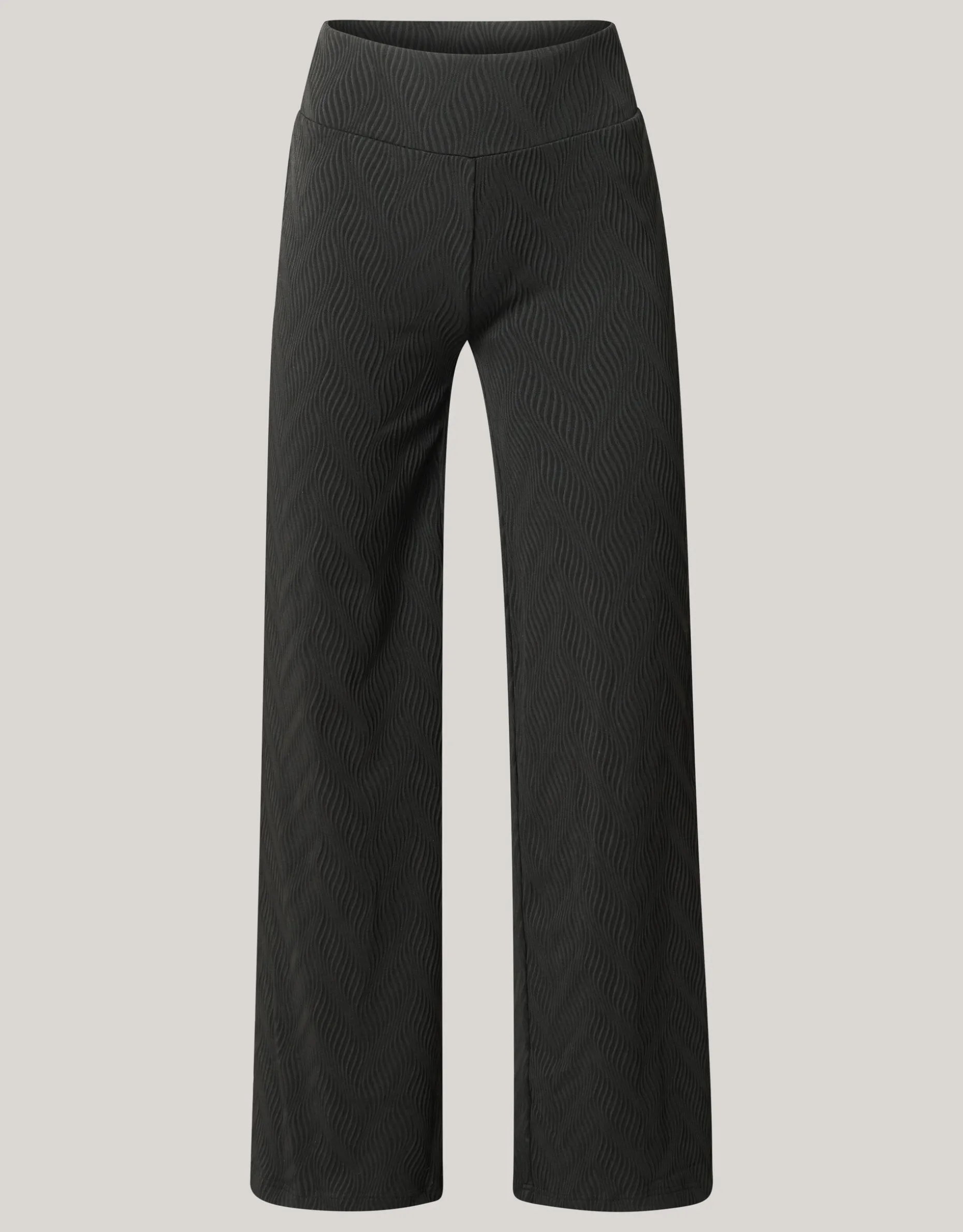 Structure Swirl Broek Zwart