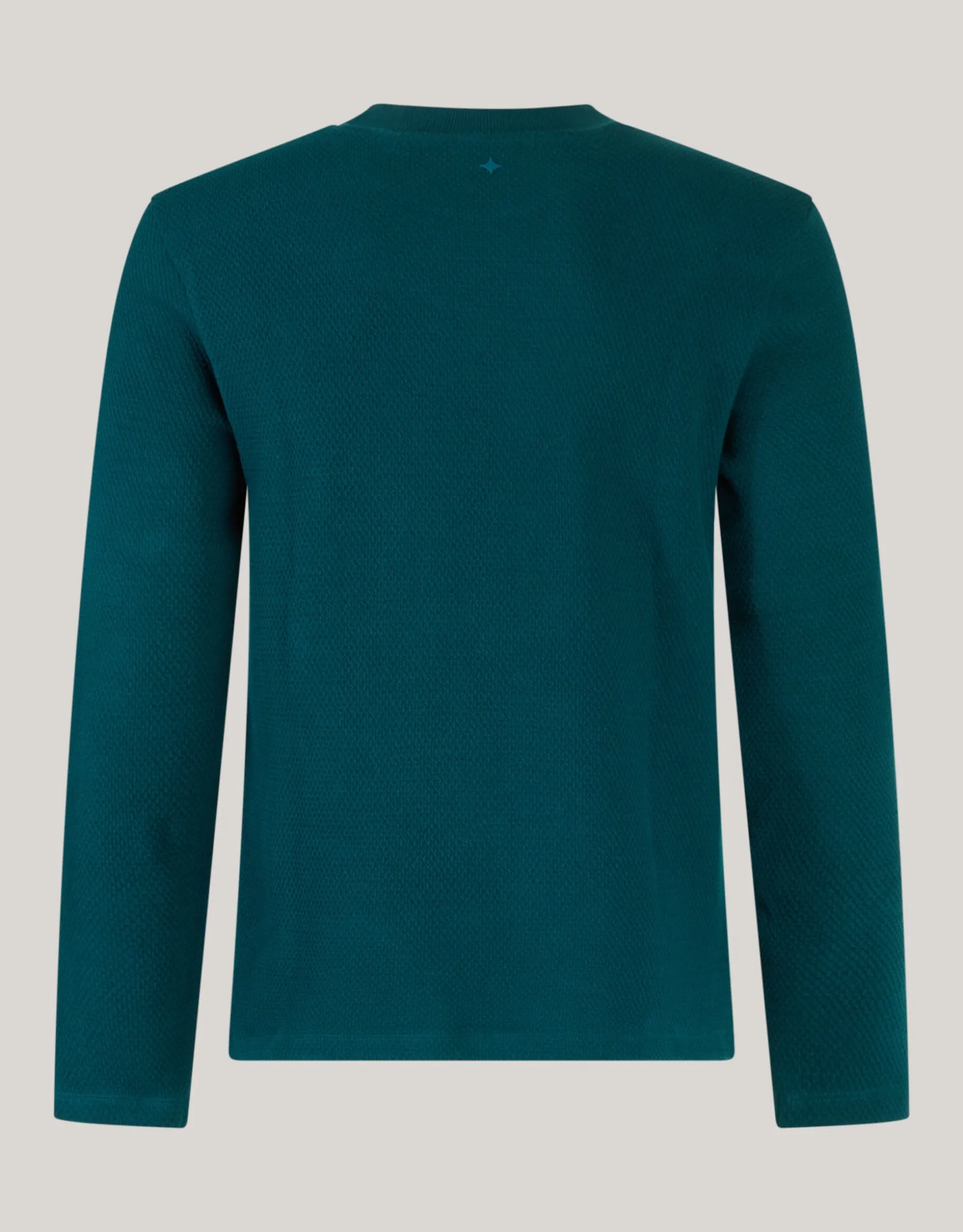 Structuur Jersey Longsleeve Donkergroen