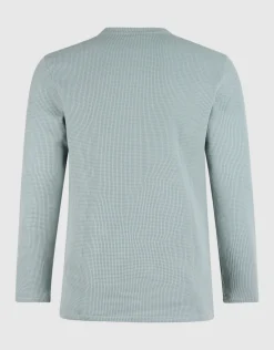 Structuur Longsleeve Lichtgroen