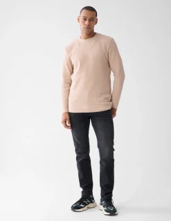 Structuur Longsleeve Zand