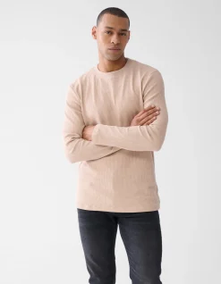 Structuur Longsleeve Zand