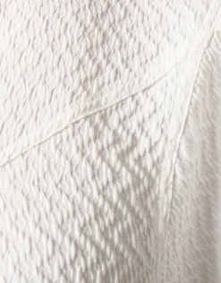 Structuur Ruffle Top Wit