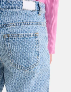 Structuur Straight Jeans Bleached