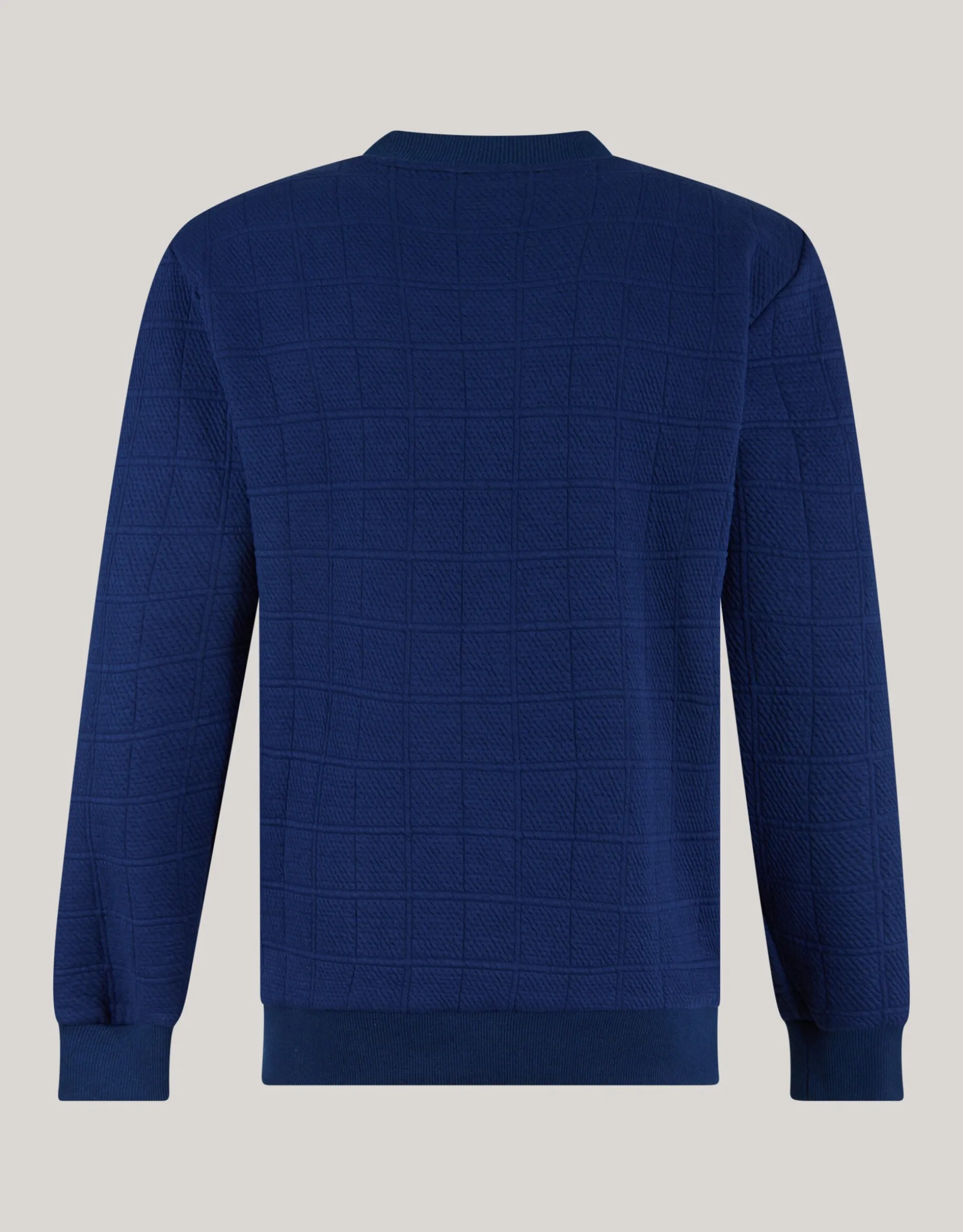 Structuur Sweater Donkerblauw