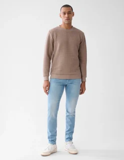 Structuur Sweater Lichtbruin