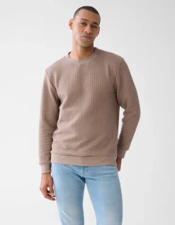 Structuur Sweater Lichtbruin