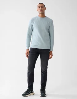 Structuur Sweater Lichtgroen