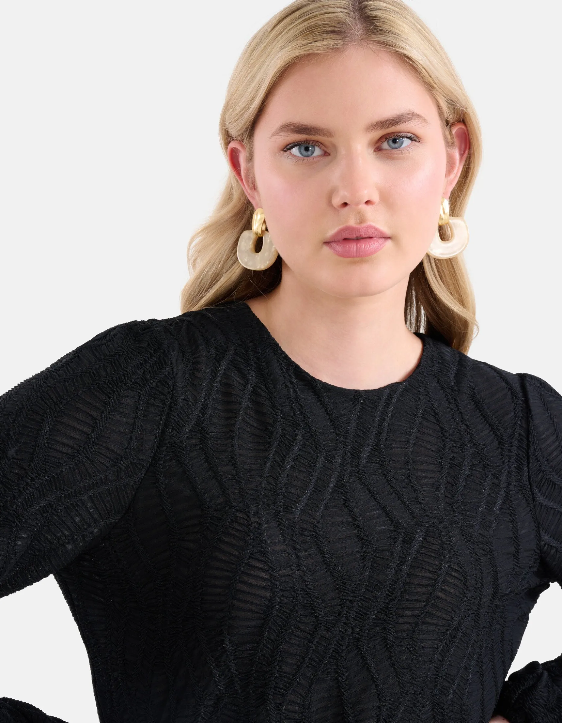 Structuur Top Zwart