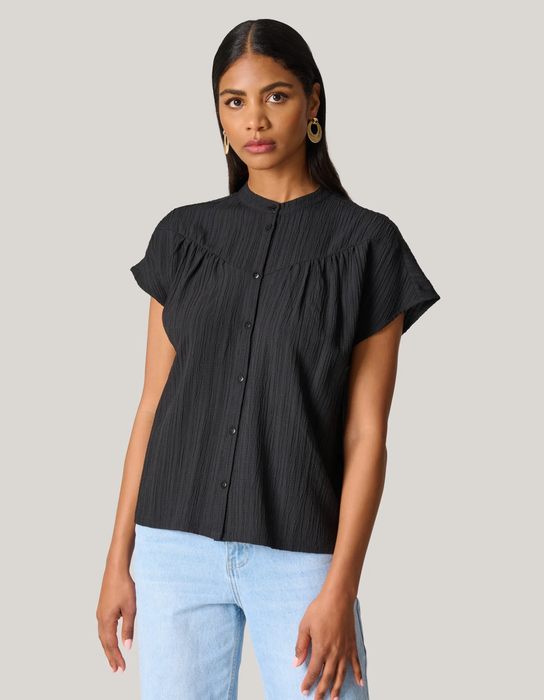 Structuur Top Zwart