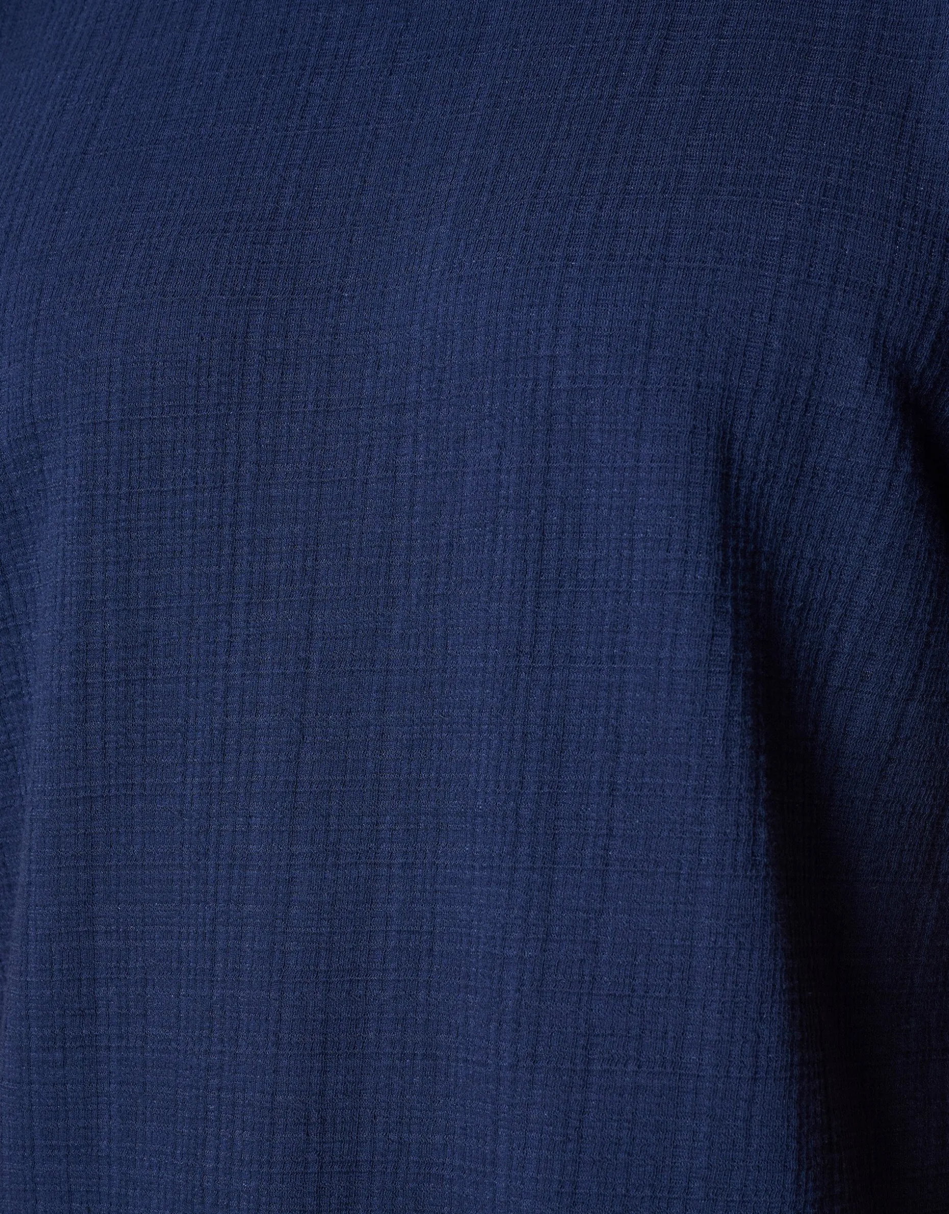 Structuur T-shirt Donkerblauw