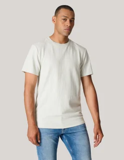 Structuur T-shirt Lichtgrijs
