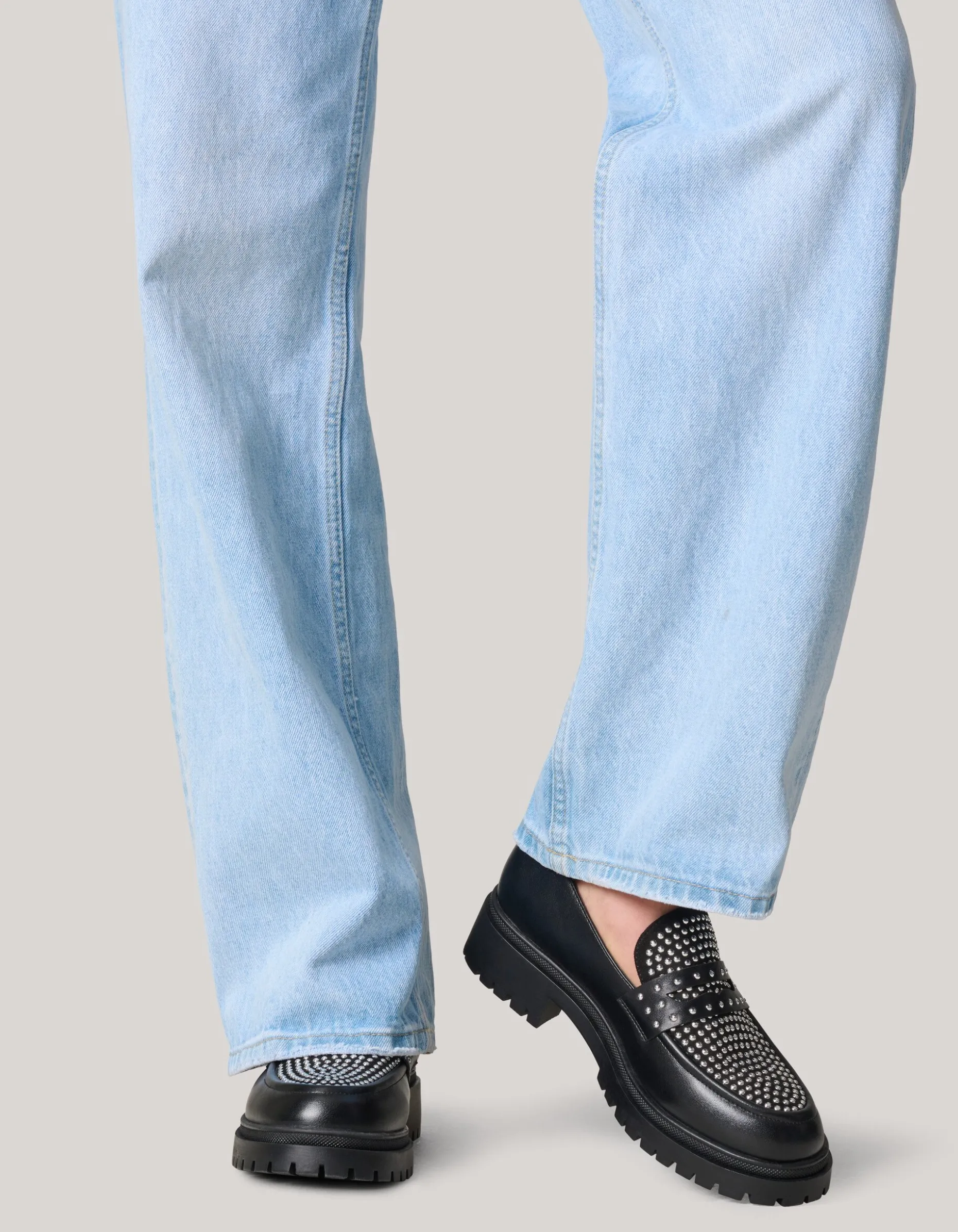 Stud Loafers Zwart