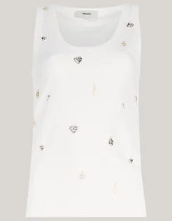 Stud Tanktop Wit