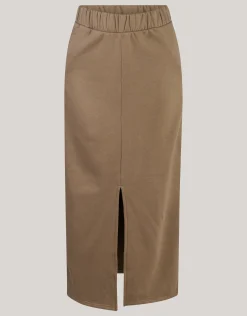 Sweat Maxi Rok Bruin