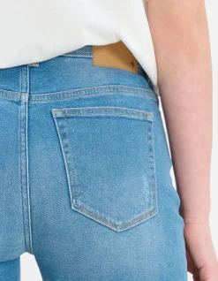 Tapered Denim Short Mediumstone