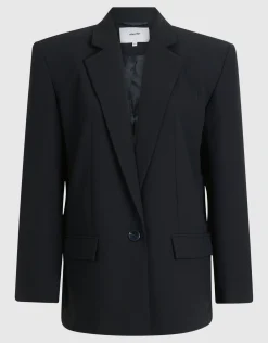 Tapered Fit Blazer Zwart