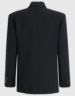 Tapered Fit Blazer Zwart