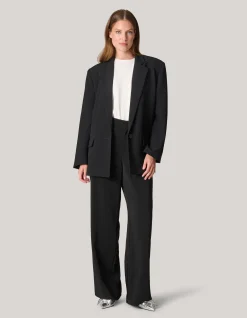 Tapered Fit Blazer Zwart