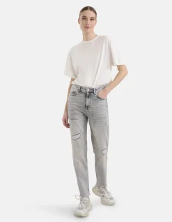 Tapered Fit Jeans Lichtgrijs