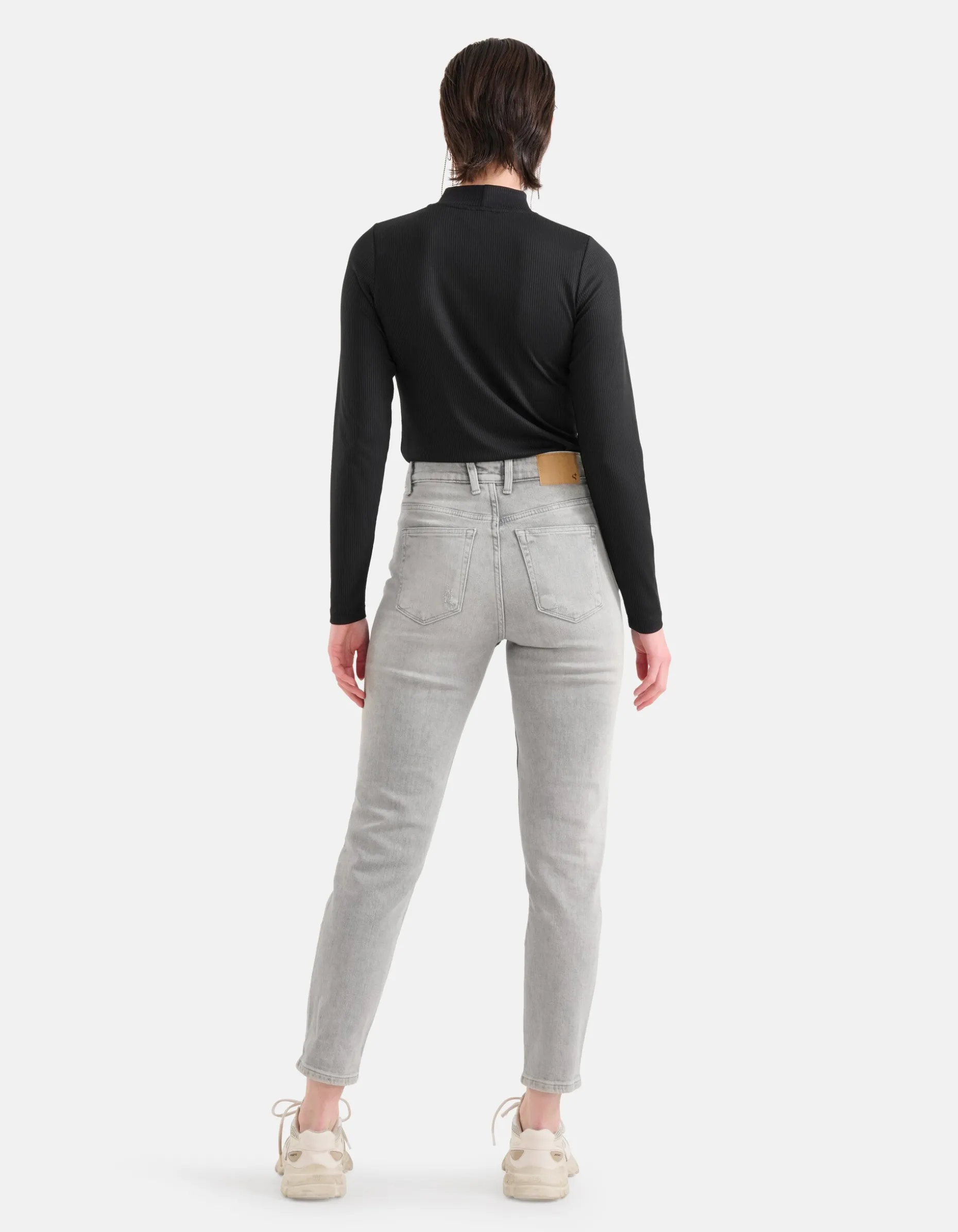 Tapered Fit Jeans Lichtgrijs
