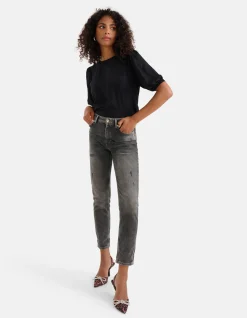 Tapered Fit Jeans Zwart L29