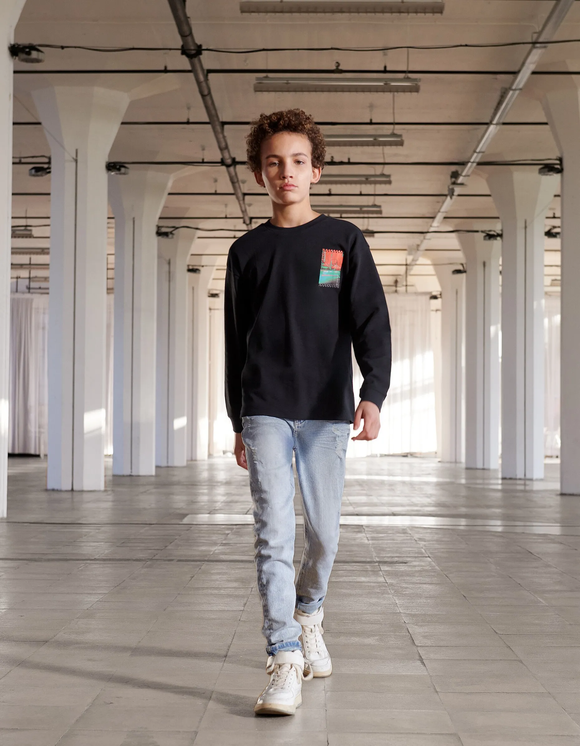 Tapered Jeans Bleached