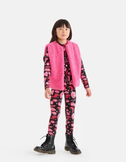 Teddy Gilet Roze