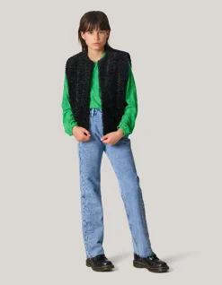 Teddy Gilet Zwart