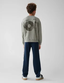 Tekstprint Sweater Donkergrijs