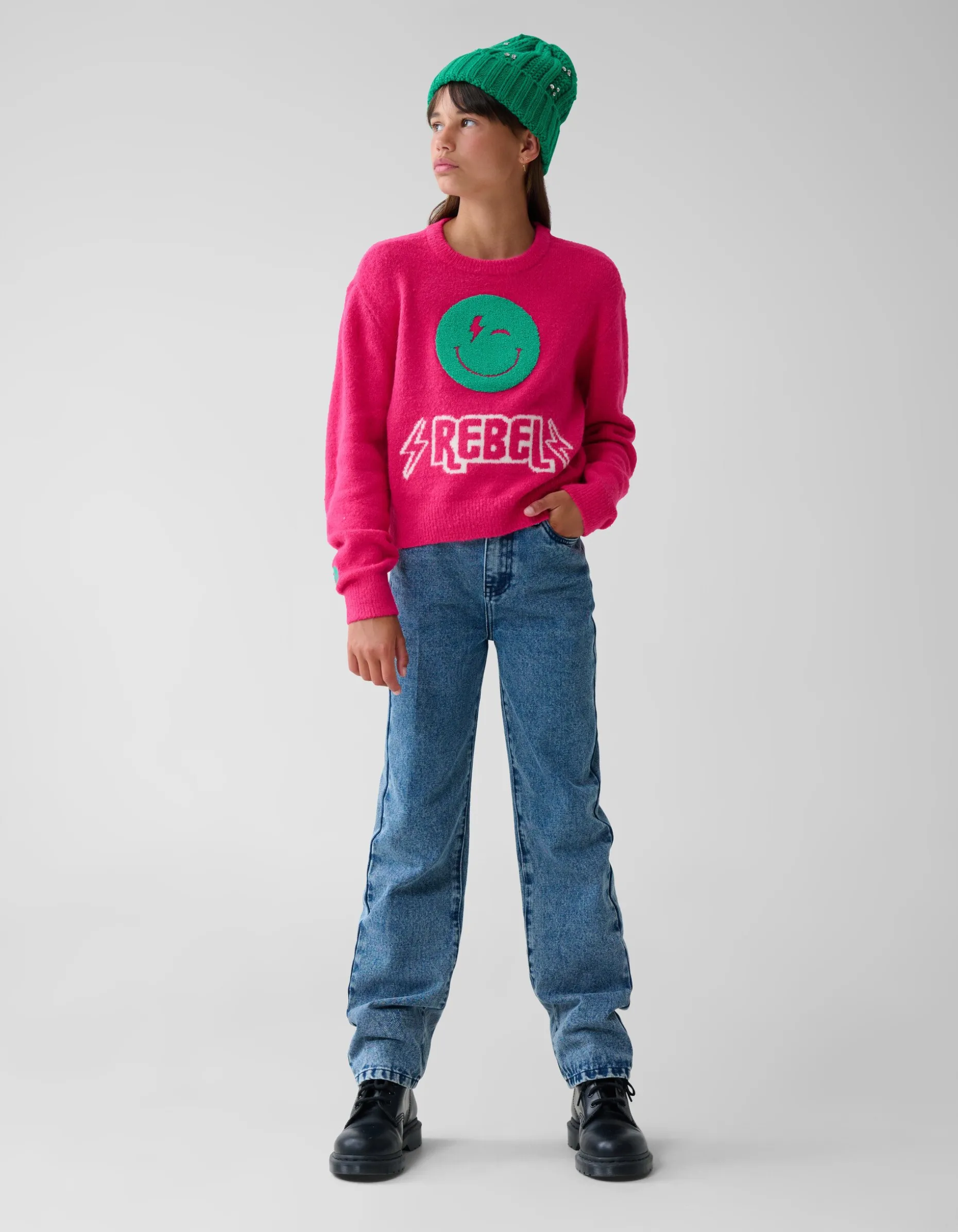 Towelling Trui Roze