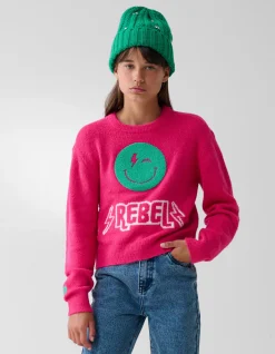 Towelling Trui Roze