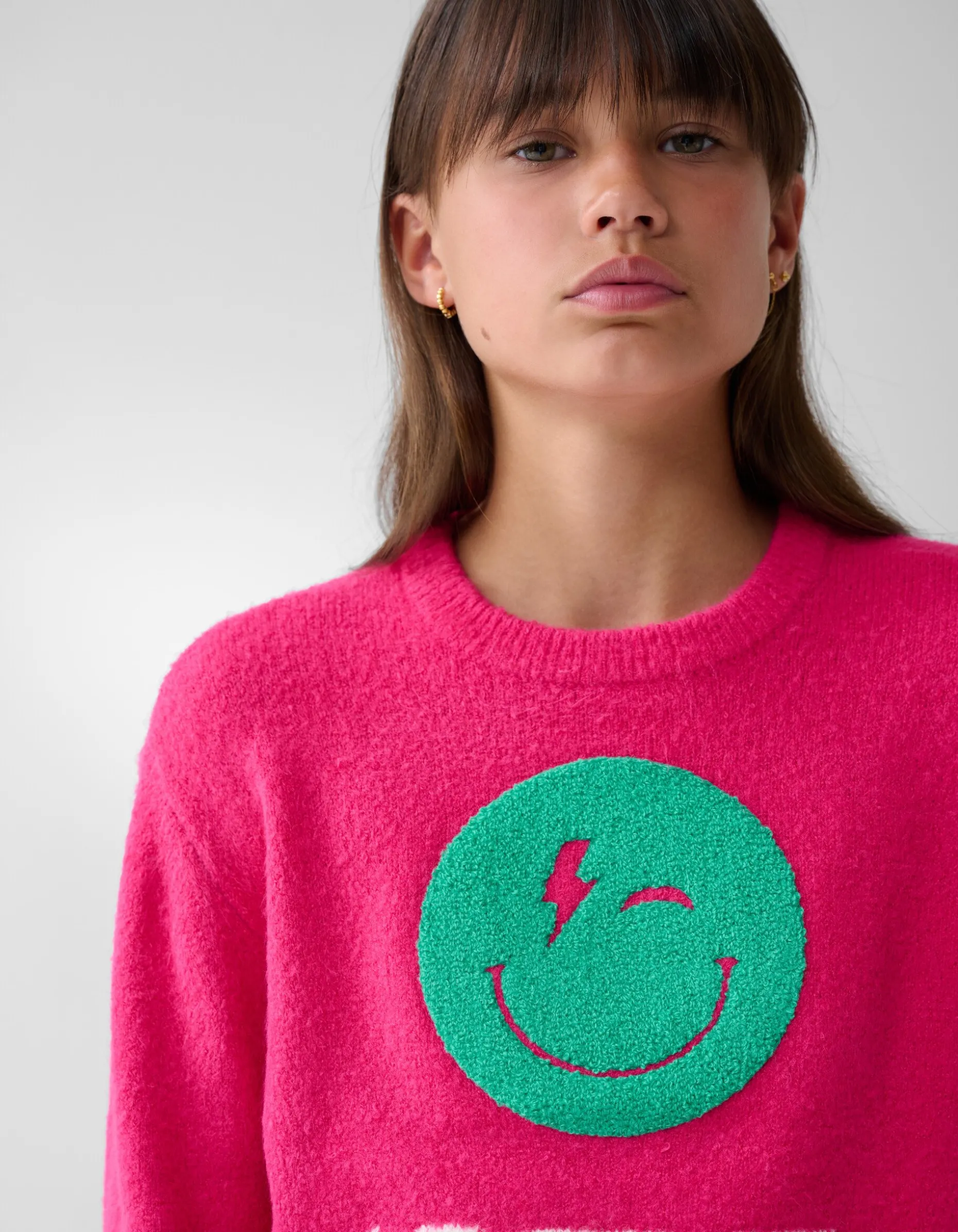 Towelling Trui Roze