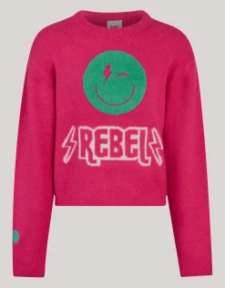 Towelling Trui Roze