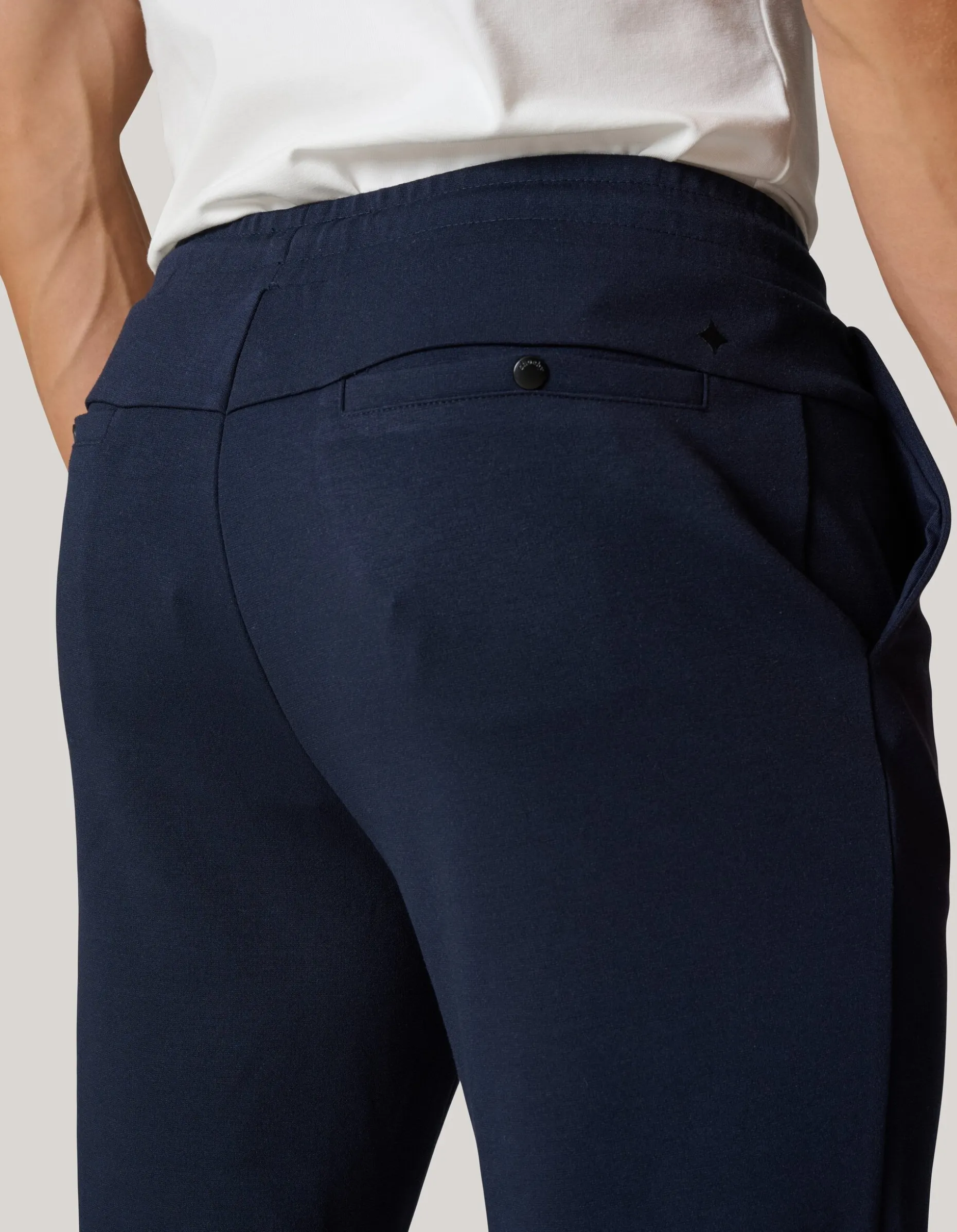 Tricot Broek Donkerblauw