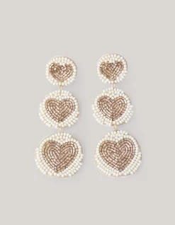 Triple Heart Oorbellen Goud
