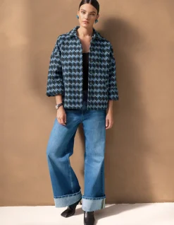 Turn Up Wide Leg Fit Jeans Mediumstone By Mieke