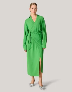 Twist Midi Jurk Groen