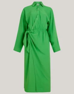 Twist Midi Jurk Groen