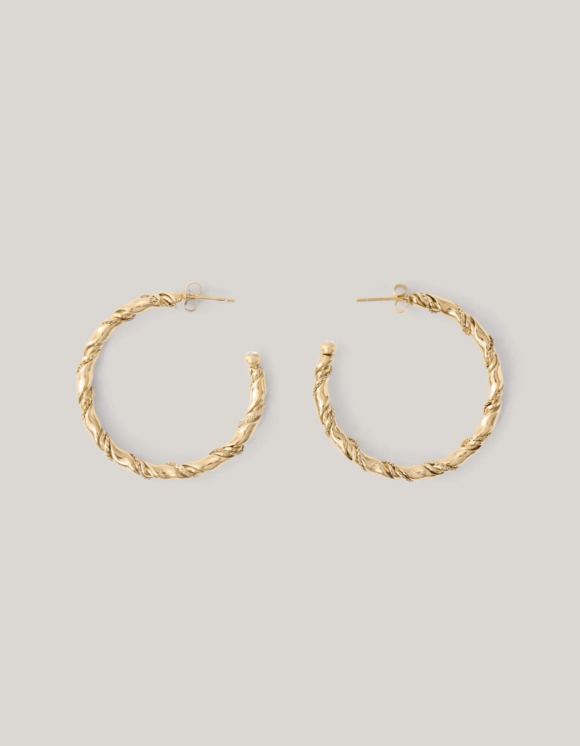 Twisted Hoop Oorbellen Goud